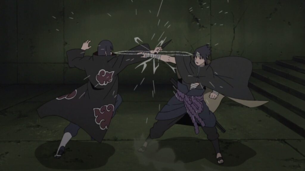 sasuke fight itachi